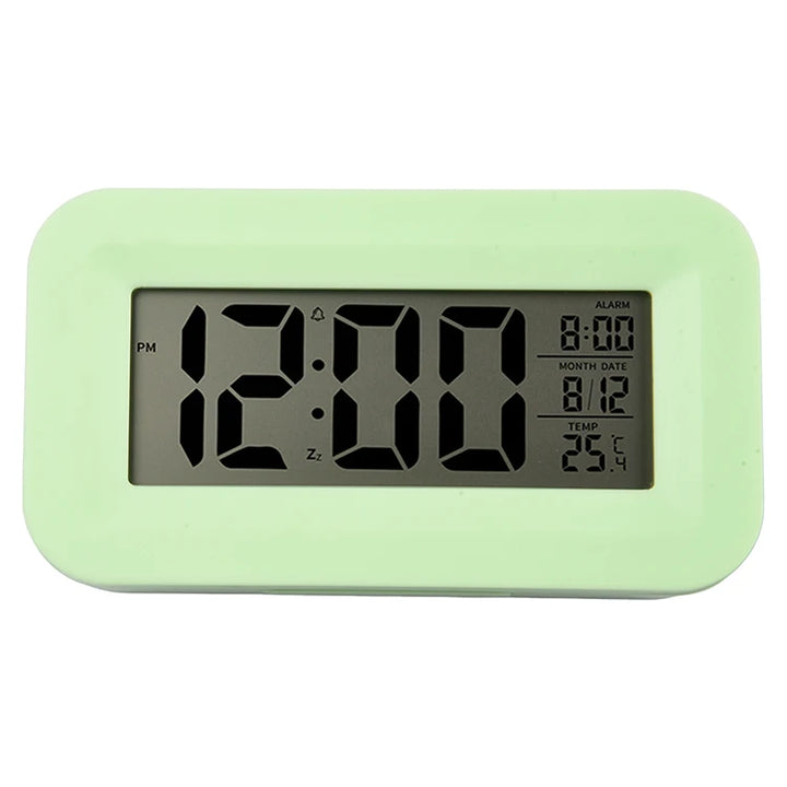 1 Pcs Cute Digital Alarm Clock Backlight Snooze Mute Calendar Clock Desktop Table Clocks Temperature Electronic LED Clock