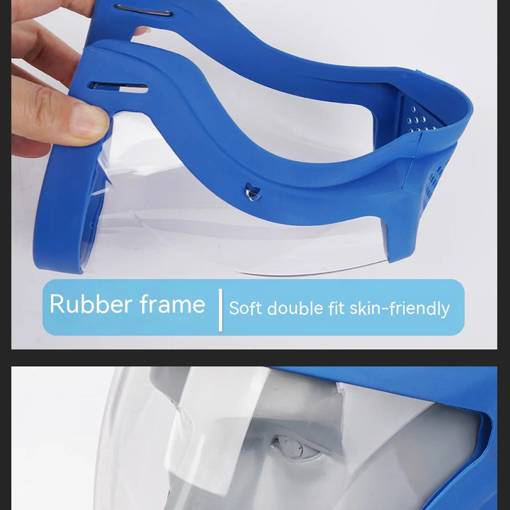 Transparent Facial Protector Super Protective Face Shield for Work Weed Whacking Anti-Fog Full Face Mask for Kitchen Oil Proof