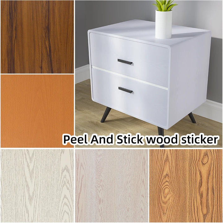 Wooden texture contact paper,peeling pasting wallpaper,renovating furniture,self-adhesive detachable Chinese wood grain stickers