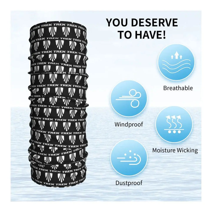 Custom Treks Bike Logo Bandana Neck Gaiter Windproof Face Scarf Cover Women Men Headwear Tube Balaclava
