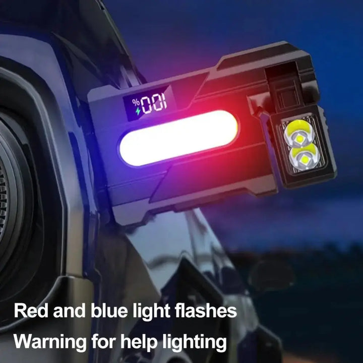 Multi-functional Mini Magnetic Flashlight Adjustable Angle Portable LED Emergency Flashlight USB Water Resistant