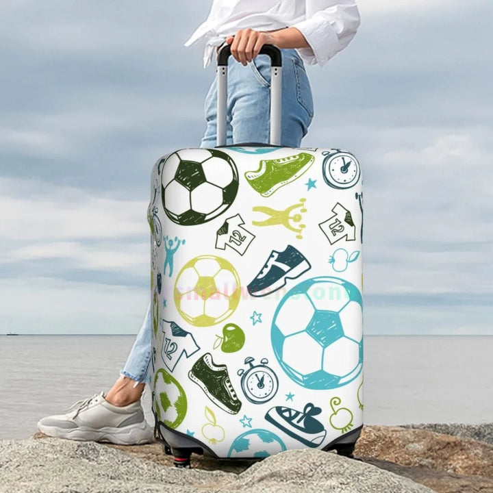Football Luggage Cover Suitcase Protector Thicken Elasticity Dust Covered Anti-scratch Protective Case 18-32 Inch