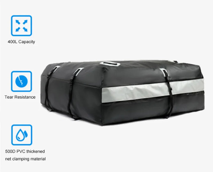 Custom waterproof car roof top bags foldable cargo carrier  travel luggage  storage box