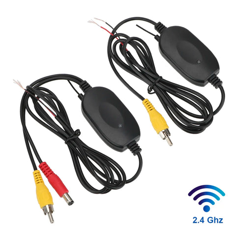 Screen Reverse Backup Rearview Cam for Car Rear View Camera and DVD Monitor Video Transmitter Receiver Kit 2.4G Wireless