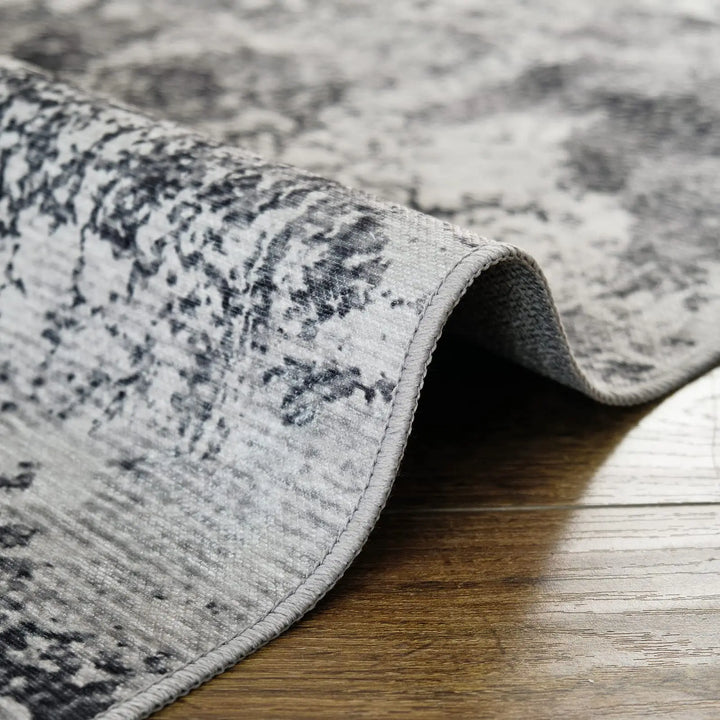 Washable Rug,Abstract Modern Area Rugs with Non-Slip Backing, Non-Shedding Floor Mat Throw Carpet for Living Room Bedroom