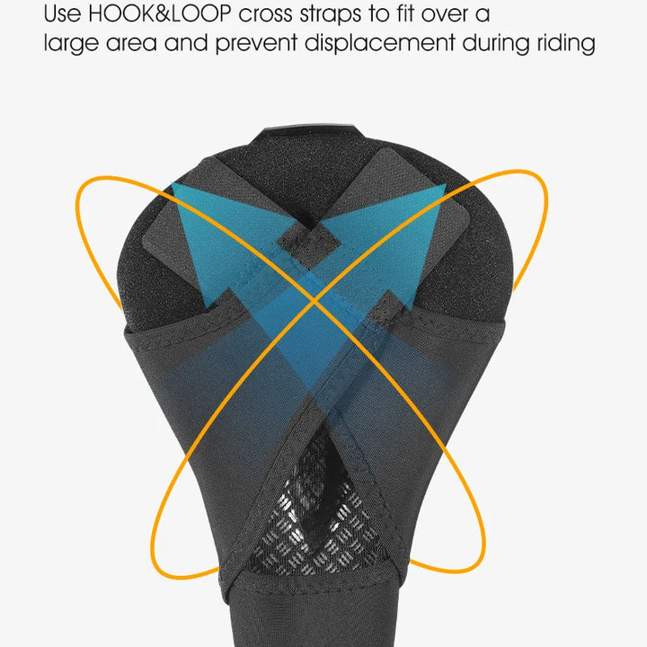 WEST BIKING Comfortable Bicycle Saddle Cover Breathable Rebound Silicone Foam Bike Seat Cover With Rain Cover Bike Accessories