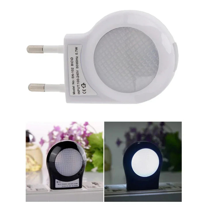 Led Light Switch Socket Snail Night Light Sensor Control Light Mini Auto Night Lamp Wall Lamp for Baby Kids Bedroom EU Plug