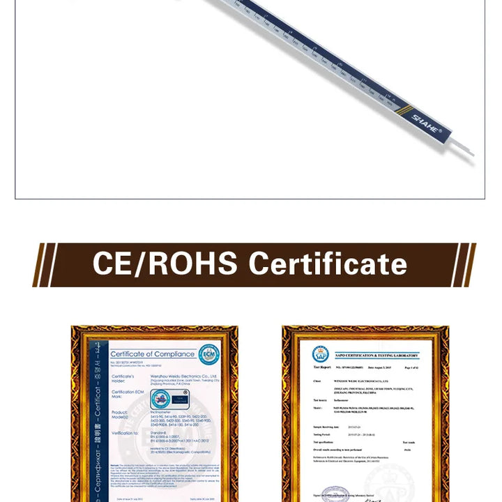 SHAHE 8 Inch Caliper Measuring Tool with Stainless Steel IP54 Protection Electronic Digital Caliper 200mm