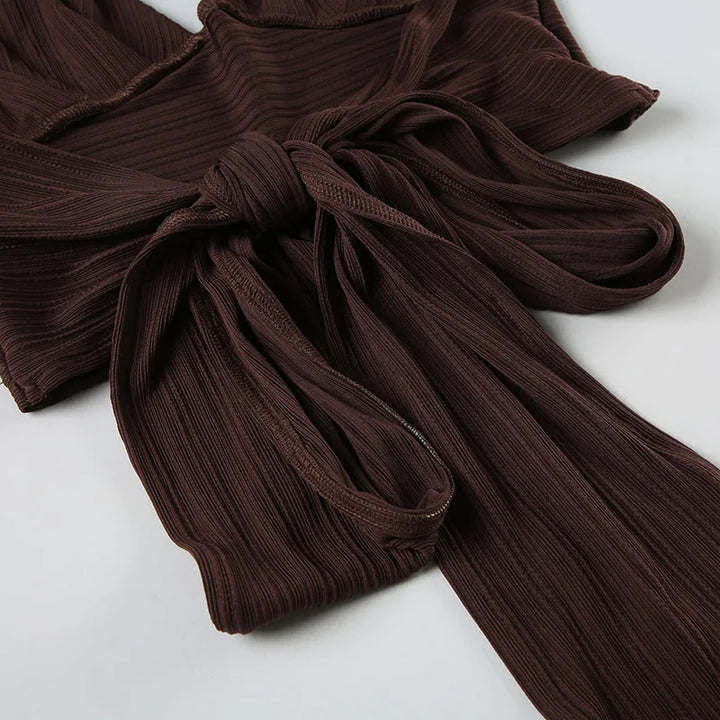 Purple Skirts Two Piece Sets Summer Holidays Party Outfits 2025 New Sexy Halter V-neck Tops and Irregular Mini Skirts Suits