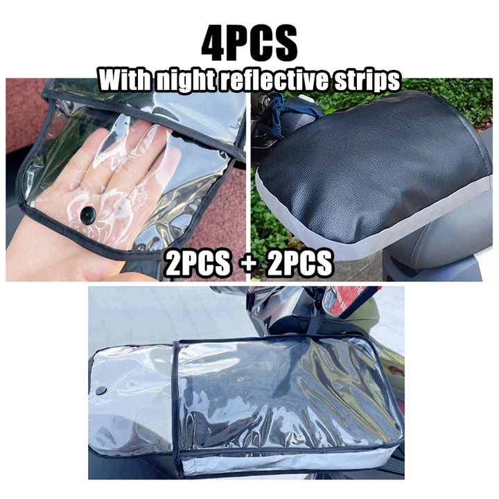 Motorcycle Handlebar Muffs Winter Equipment Mitts Warmer Gloves Waterproof Handmuffs Bicycle Handle Cover Hand Covers Warmers