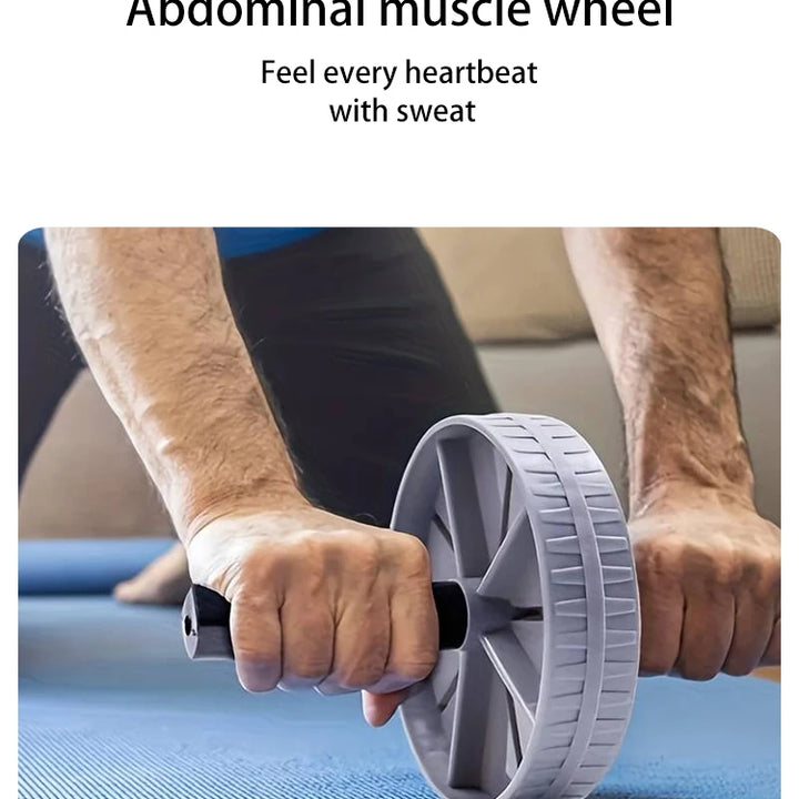 Abdominal Exercise Wheel For Workout Body Building,  1 Pc Household Silent Abdominal Workout Roller, Waist & Tummy Slimming