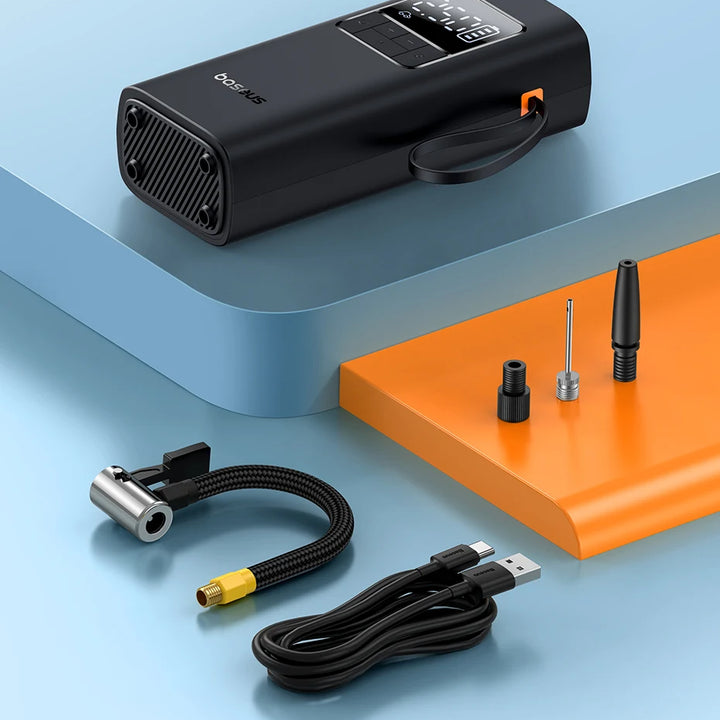 Baseus Wireless Air Pump Portable Air Compressor Smart Digital Electric Car Air Pump for Car Motorcycle Bicycle Inflator Pump