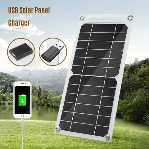 30W Portable Solar Panel 5V Solar Plate Type C Safe Charge Stabilize Battery Charger for Power Bank Phone Outdoor Camping Home