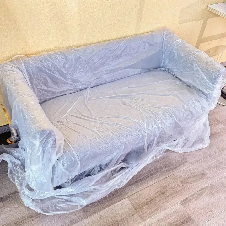 Pre-Taped Masking Films Self-adhesive Cabinet Dust Cover Disposable Cut Dust Film Paint Protection Film Plastic Cloth Sheet Roll