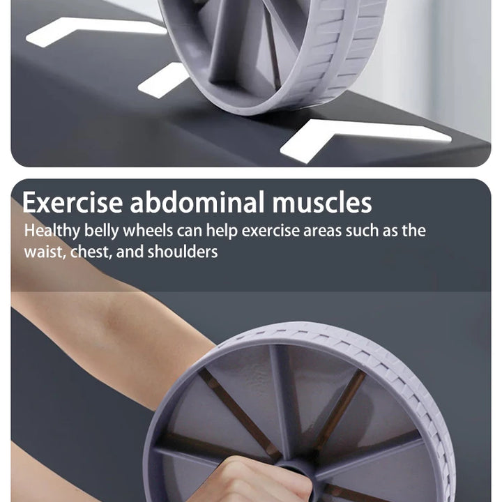 1Pc Household Silent Abdominal Workout Roller, Waist & Tummy Slimming Abdominal Exercise Wheel For Workout Body Building