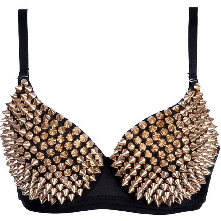AONVE Newest Sexy Lingerie Sexy Women's Rhinestone Cover Bra Top Gold/Silver Plunge Wire Free Bralete Fashion Sequined Cover top