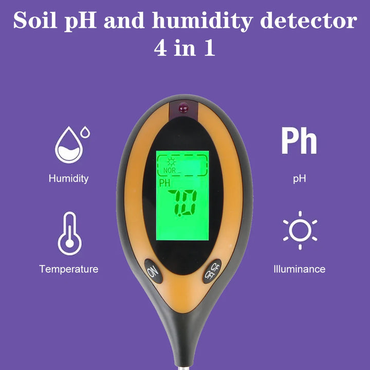 Gardening Household Soil High Precision Flower 1PC Detector Grass Fertility Meter Nutrient Water Tester PH and Humidity Tester