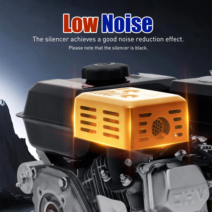 212CC 4-Stroke 7.5 HP Electric Start Horizontal Black Gasoline Engine Air Cooling Low Noise Stable Running With Large Fuel Tank