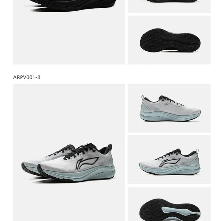 Li-Ning Men RED HARE 8 Racing Running Shoes LIGHT FOAM ULTRA Cushion Reflective Stable Shoes LiNing Training Shoes ARPV001