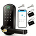 Smart Fingerprint Door Lock App Remote Control Keyless WIFI Digital Touchscreen Lock NFC IP67 Waterproof with 2 IC Cards