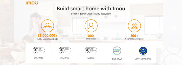 IMOU Rex 4MP Wifi IP Camera Home Security 360 Camera AI Human Detection Baby Phone Camera Night Vision Two Way Talk PTZ Camera