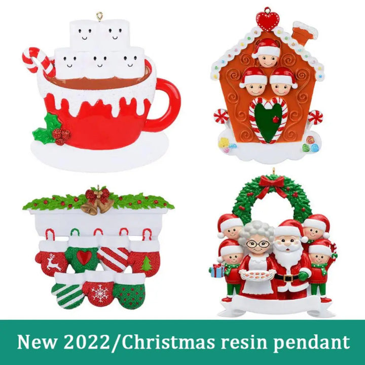 Personalized Christmas Decorations Holiday Navidad Tree Hanging Decoration 2024 Home Custom Snowman Christmas Decorations