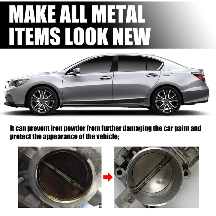 Homonth Rust Inhibitor Derusting Spray Auto Rim Dust Cleaner Car Wheel Hub Rust Remover for Car Maintenance Cleaning