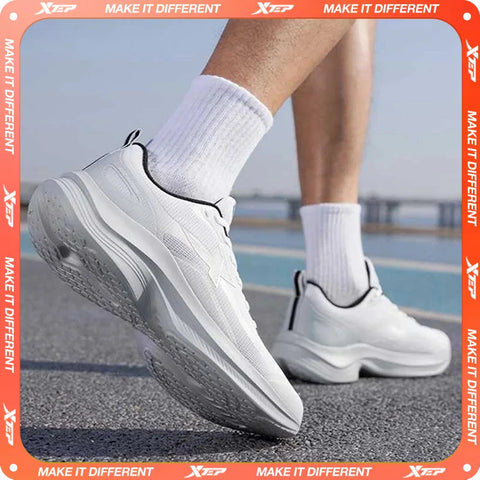 Xtep Running Shoes for Men 2025 Summer Shock-absorbing Non-slip Lightweight Mesh Comfortable Breathable Sport Shoes 875219110015