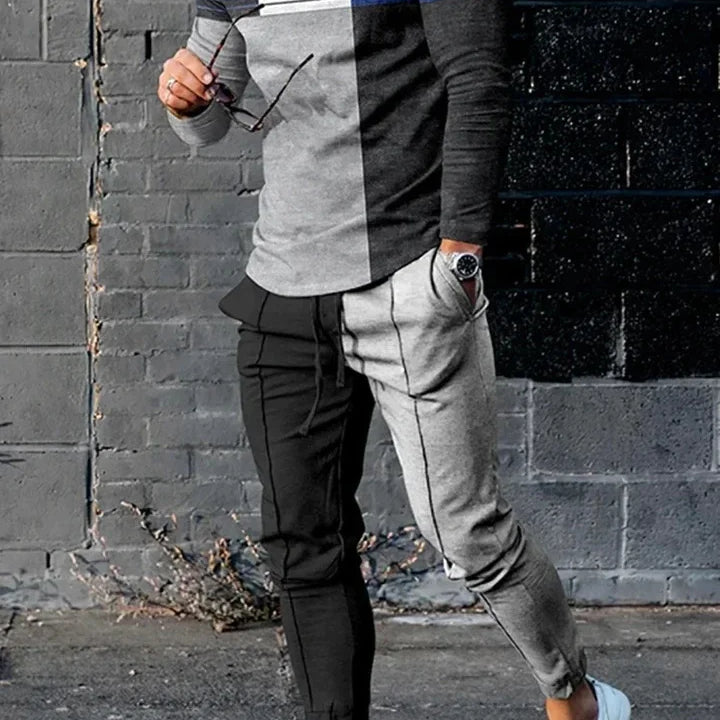 Men's Long Sleeve T-shirts and Pants Two Piece Guitar 3D Printed Men's Sets Casual Suit nike tech fleece