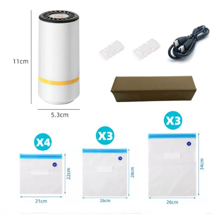 USB Rechargeable Electric Air Pump Vacuum Automatic Compressed Bag Electric Pump Vacuum Bag Keep Dry