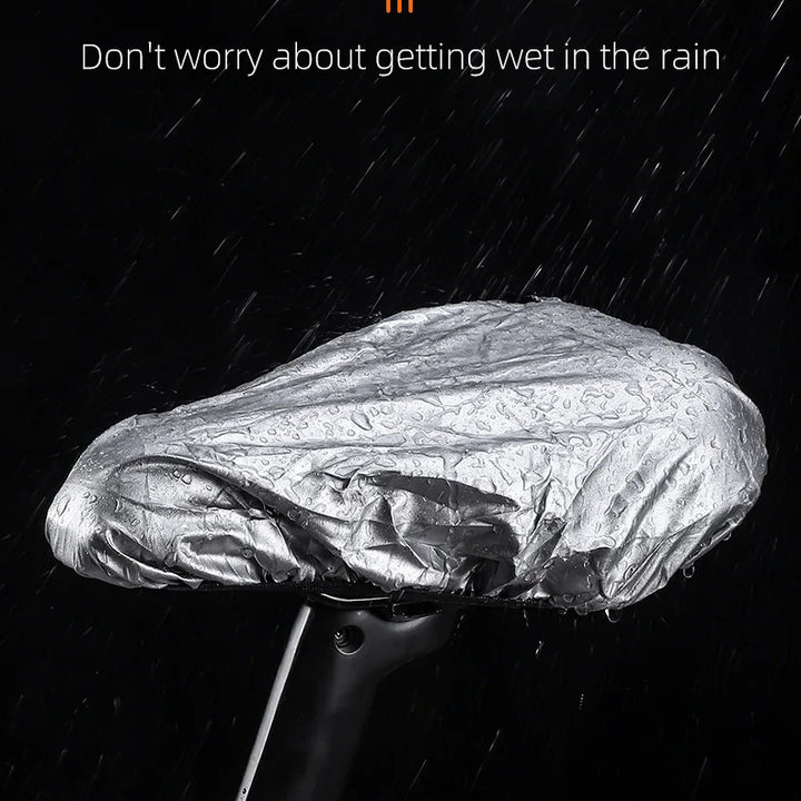 WEST BIKING Comfortable Bicycle Saddle Cover Breathable Rebound Silicone Foam Bike Seat Cover With Rain Cover Bike Accessories