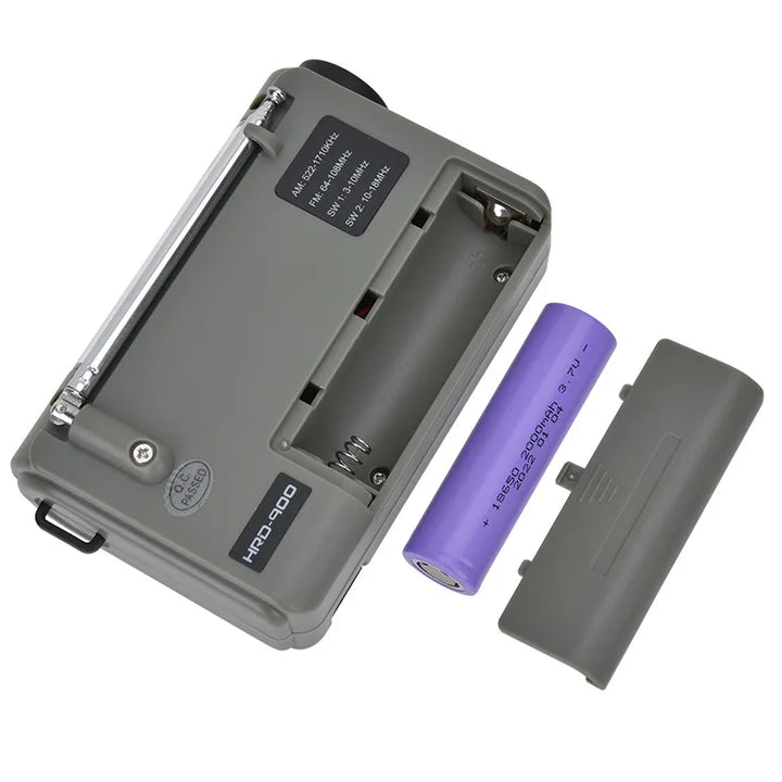 Weather Emergency Radio AM/FM/SW Portable Solar Hand Crank Radio 3 in 1 2000mAh Power Bank Phone Charger Flashlight for Camping