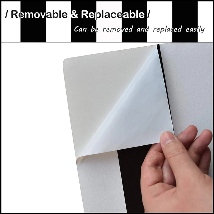 Black and White Stripe Peel and Stick Removable Wallpaper Self Adhesive Contact Paper for Room Vinyl Film Roll Waterproof
