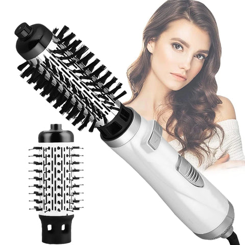 Negative Ionic Blow Hair Dryer Hot Air Brush Hair Straightening Comb Curling Iron Multifunctional 3-In-1 Automatic Hot Air Comb