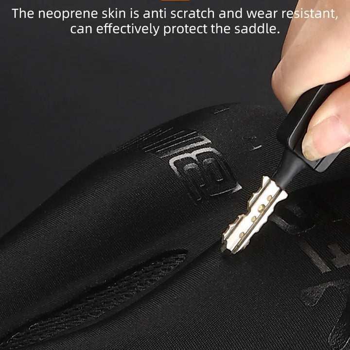 WEST BIKING Comfortable Bicycle Saddle Cover Breathable Rebound Silicone Foam Bike Seat Cover With Rain Cover Bike Accessories