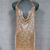 Glitter Metal Sequins Mini Dress Women Sexy Deep V Neck Backless Side Split Dress Rave Festival Nightclub Party Evening Dresses