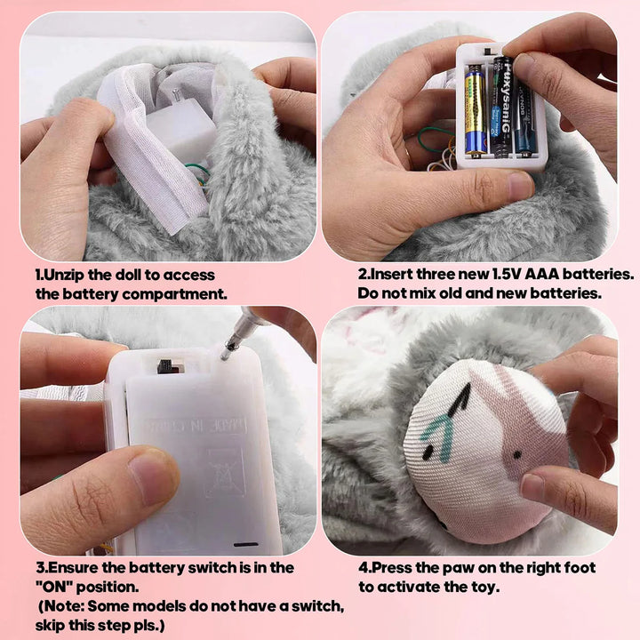 Breathing Bear Baby Soothing Otter Plush Doll Toy Baby Kids Soothing Music Baby Sleeping Companion Sound and Light Doll Toy Gift