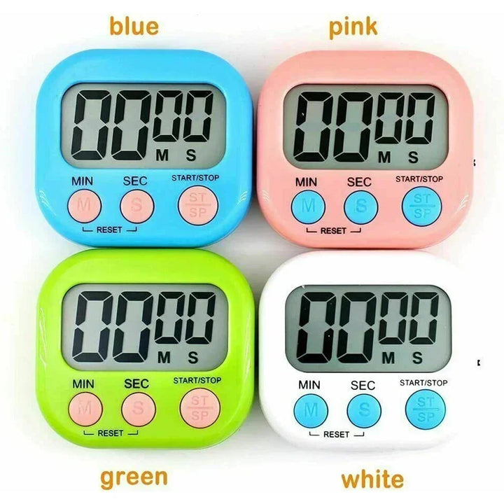 Sports Alarm Clock Egg Cooking Timer Kitchen Magnetic LCD Digital Countdown Timer Reminder Tool Cuisine Electronic Tools Gadgets