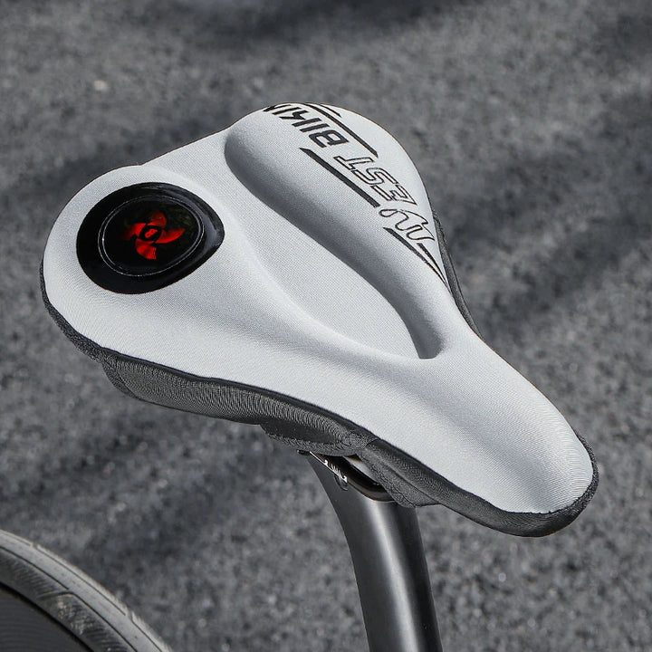 WEST BIKING Comfortable Bicycle Saddle Cover Breathable Rebound Silicone Foam Bike Seat Cover With Rain Cover Bike Accessories