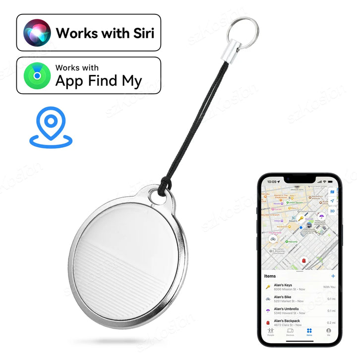 Mini Global GPS Tracker Smart Tag Compatible with iOS Find My App Key Finder Car Pet Anti-lost Alarm Locator iTag for iPhone