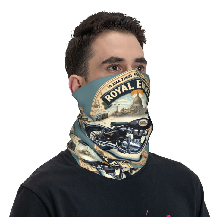 Custom Enfields Motorcycle Bandana Neck Gaiter for Hiking Hunting Women Men Wrap Scarf  Headband Warmer