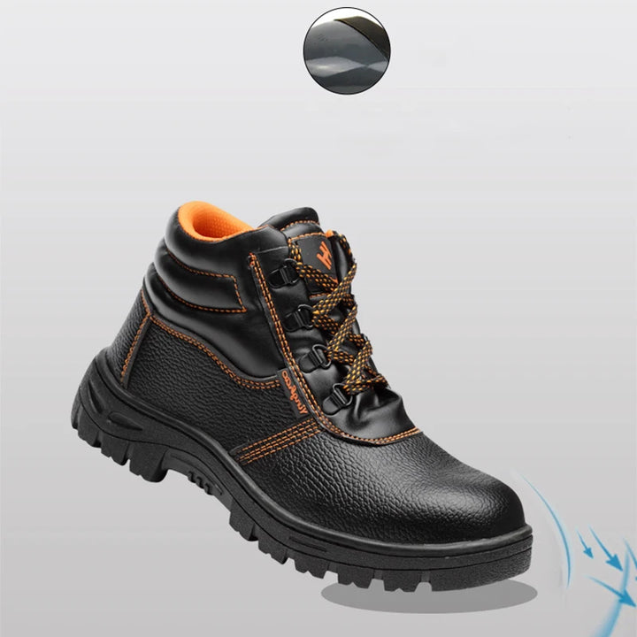 Men Safety Shoes Steel Toe Work Sneakers Indestructible Shoes Puncture-Proof Men Boots Water resistant Anti shock Non slip boots