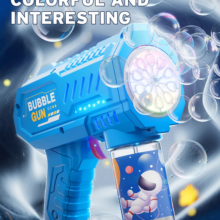 Fully automatic children's bubble machine luminous toy gift bubble gun bubble stick without battery without  bubble water