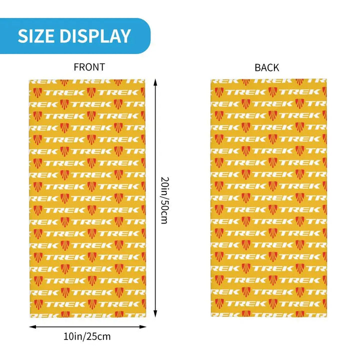 Custom Treks Bike Logo Bandana Neck Gaiter Windproof Face Scarf Cover Women Men Headwear Tube Balaclava