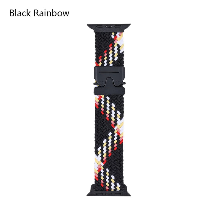 Nylon Canvas Watch Strap for Apple iWatch Series 10 42mm 46mm Ultra 1/2 49mm  S9 8 7 41mm 45mm  S4-6 40mm 44mm Parachute Buckle