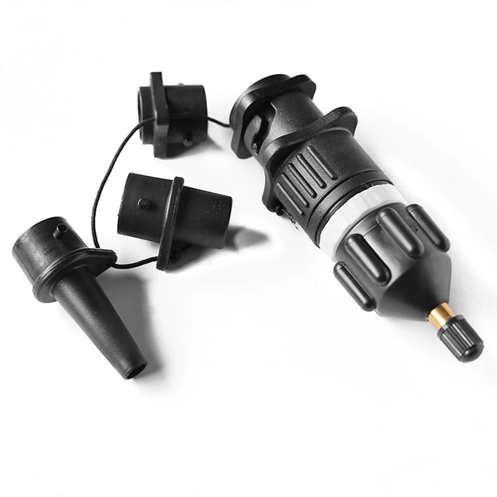 Air Valve Adaptor Kit For SUP Board Inflatable Pump Adapter Paddle Boat Kayak Air Valve Pump Connector Combo Kit Black / Orange