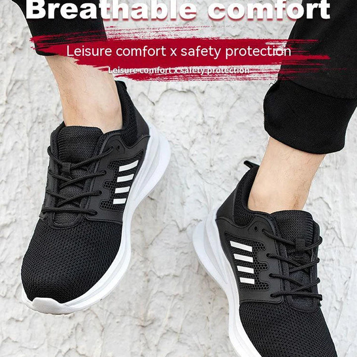 Work Sneakers Steel Toe Shoes Men Safety Shoes Puncture-Proof Work Shoes Boots Fashion Indestructible Footwear Security