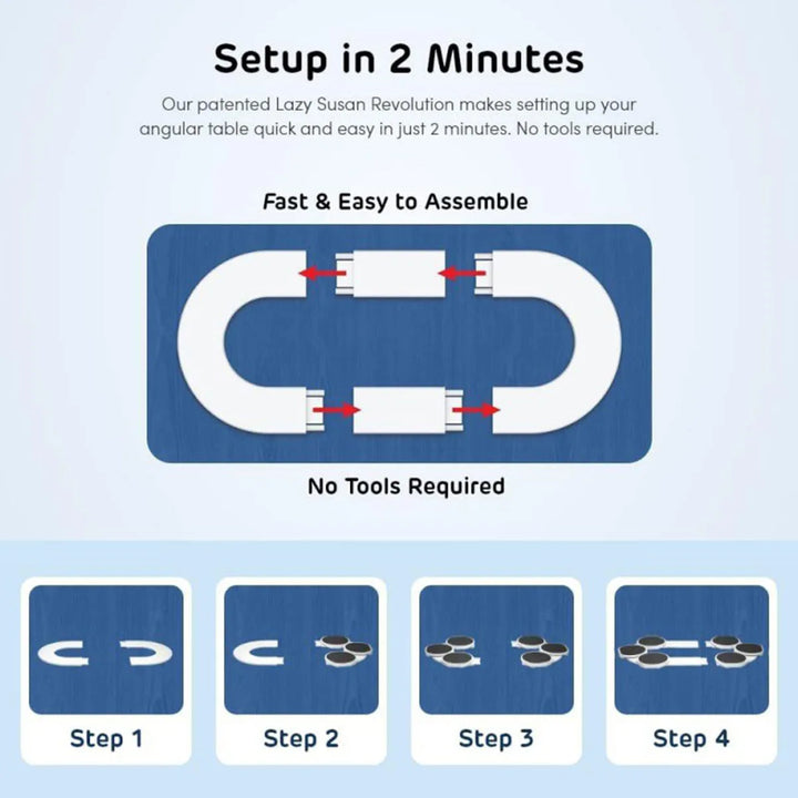 Portable Table Meal Rotating Tray