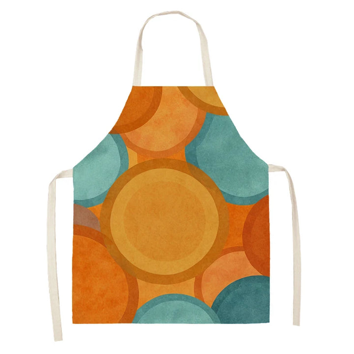 Women's kitchen apron Linen man Children's Big size Child girl Waterproof funny Half Work Coffee nordic boho morandi abstract