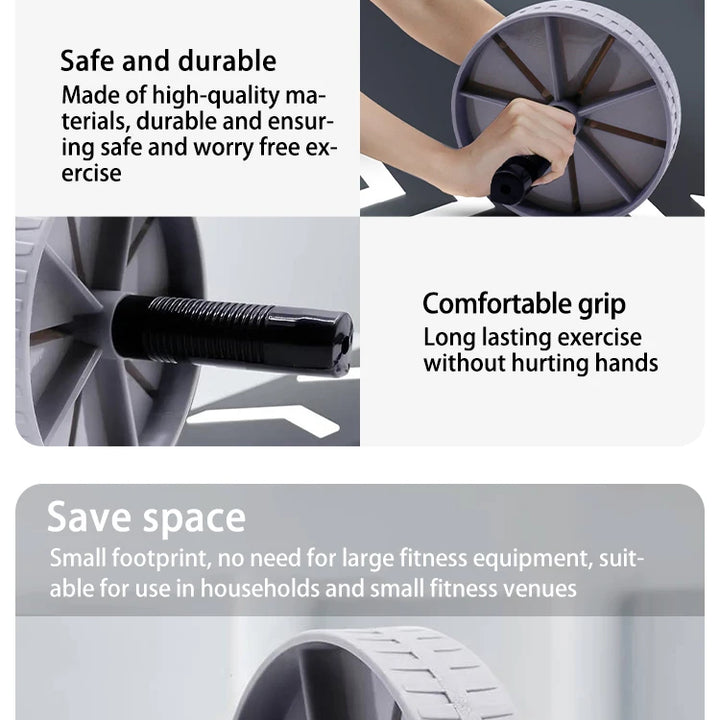 Abdominal Exercise Wheel For Workout Body Building,  1 Pc Household Silent Abdominal Workout Roller, Waist & Tummy Slimming